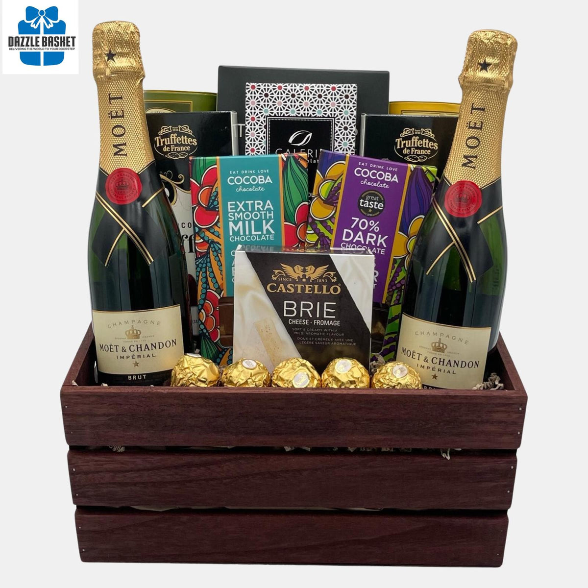 Best Champagne Gift Baskets Calgary offers Dazzle Basket