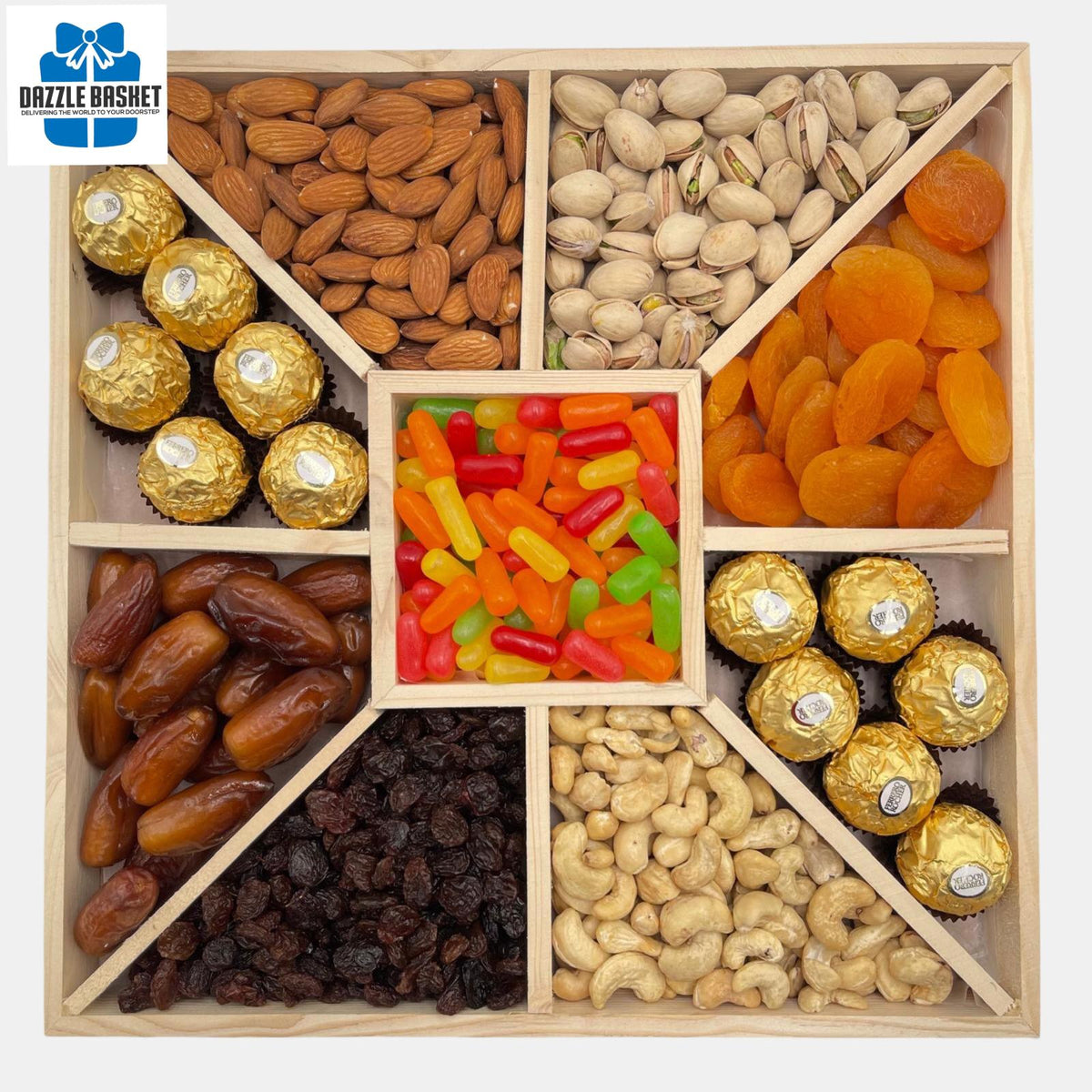 Finest Nut & Candy Gift Tray Calgary offers – Dazzle Basket