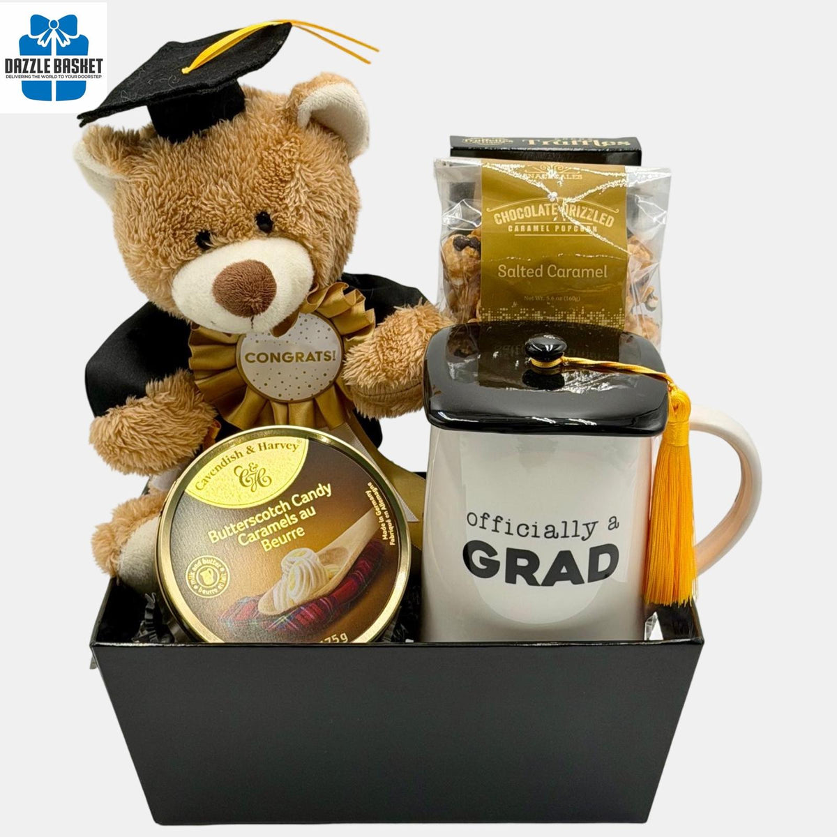 FT - 限定品 FT treasure Days graduation 卒業 Calgary Graduation Gift:Officially A Grad – Dazzle Basket