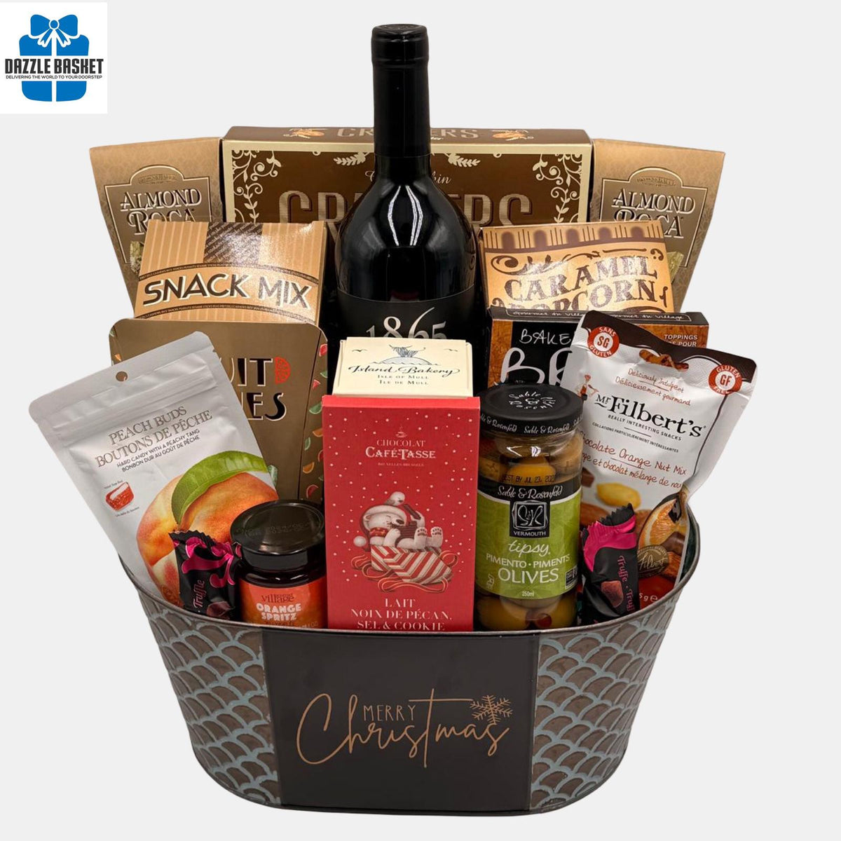 Finest Gift Basket Calgary offers: Merry Christmas – Dazzle Basket