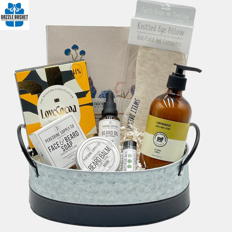Men gift basket- A Calgary gift basket for  bearded men with some of the finest products.