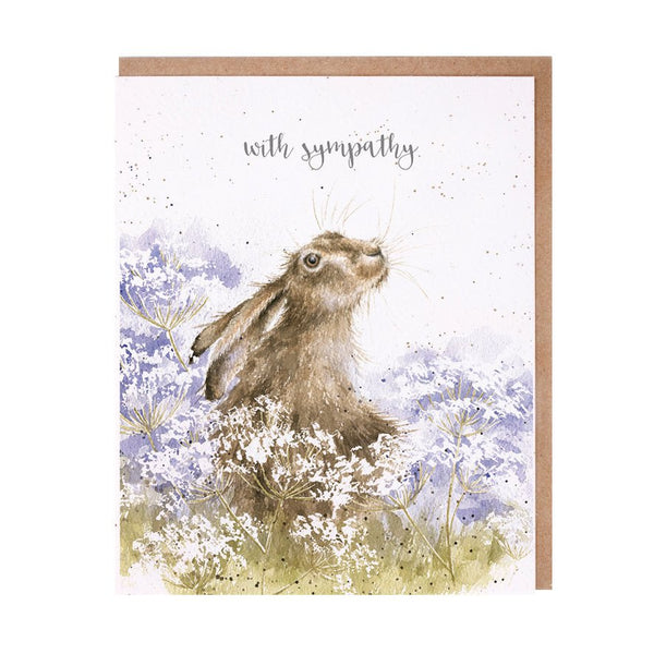 Sympathy greeting card.