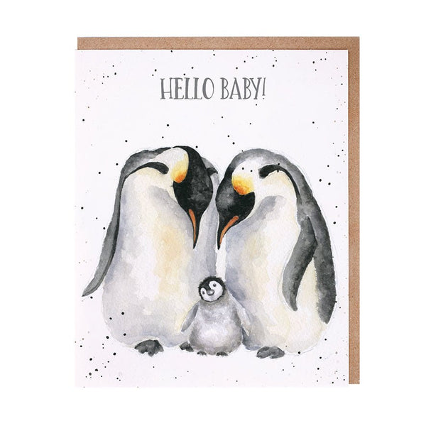 Newborn baby greeting card.