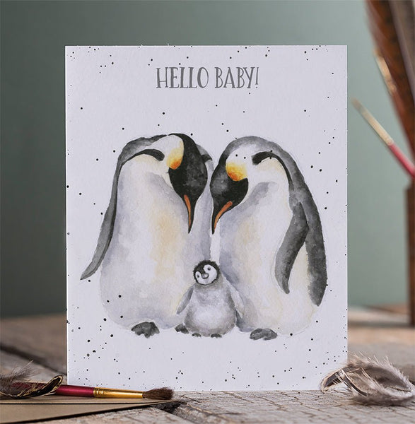 Newborn baby greeting card.