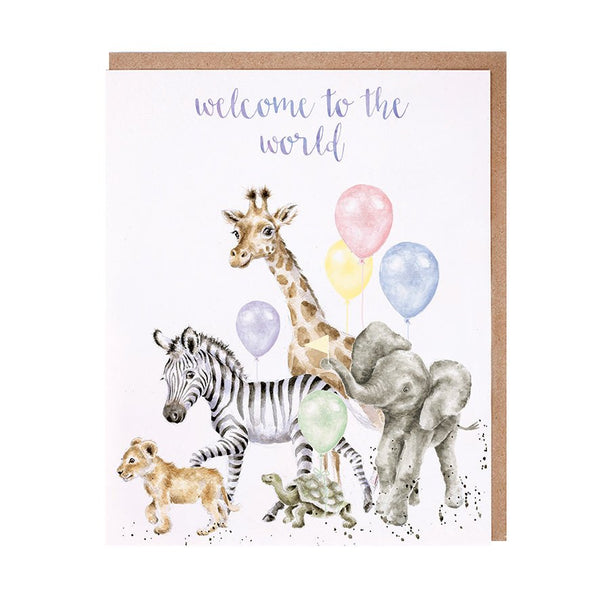 Newborn baby greeting card.