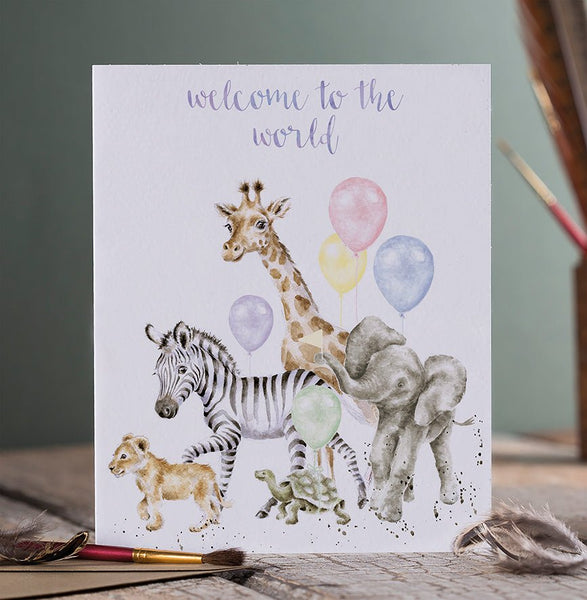Newborn baby greeting card.