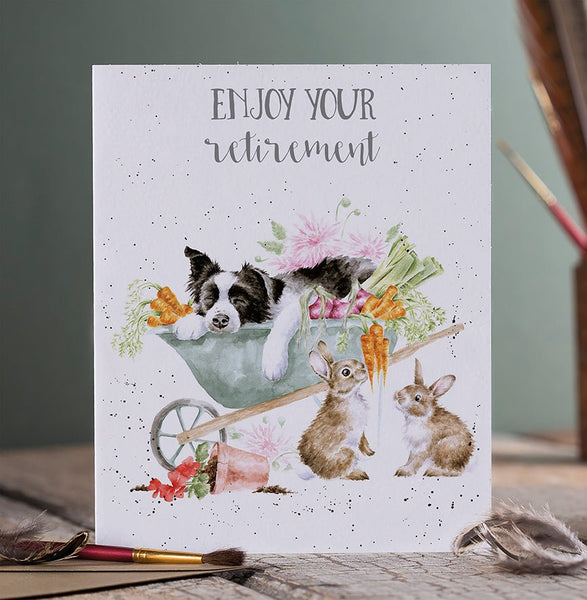 Retirement greeting card.