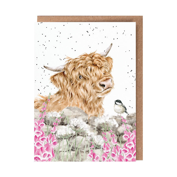 Blank greeting card- Just for Moo