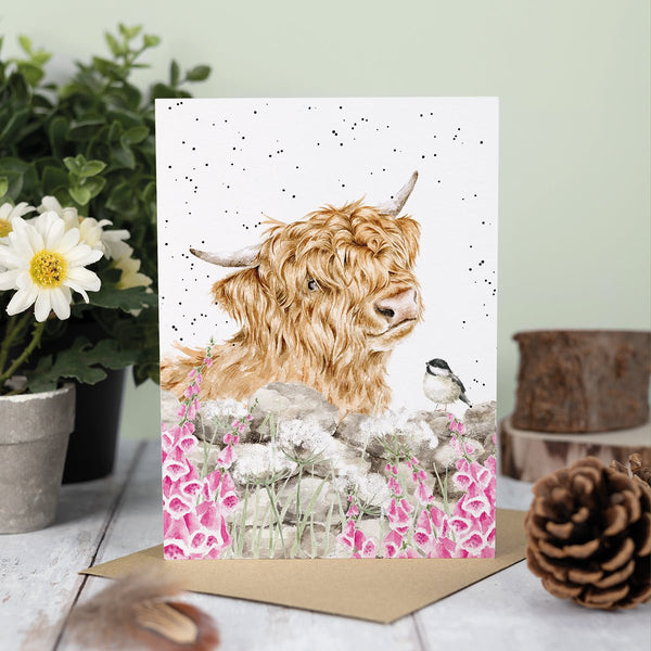 Blank greeting card- Just for Moo