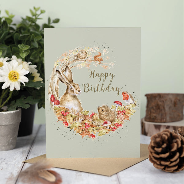 Birthday Greeting Card - Woodland Animal Birthday