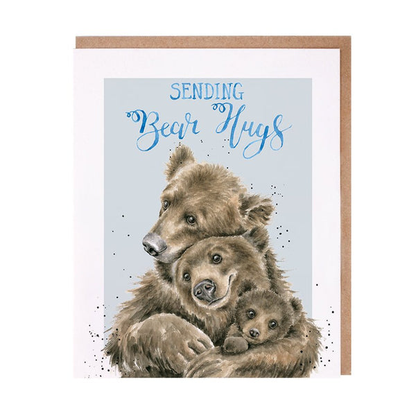 Get Well Soon Greeting Card - Sending Bear Hugs