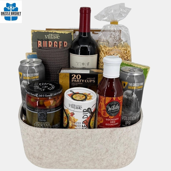 Wine & Gourmet Gift Basket: Backyard BBQ