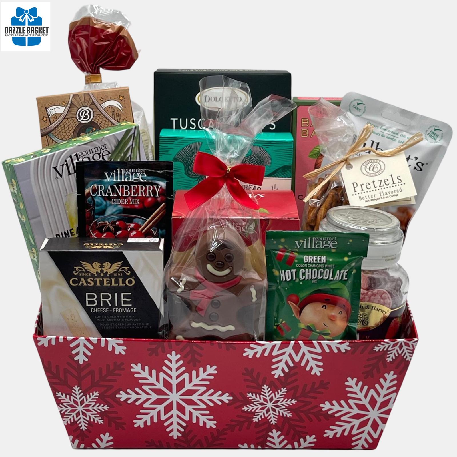 This Gourmet gift basket is one of the best gift baskets Calgary offers. It includes a number of sweet & savory food snacks for all to enjoy.