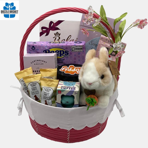 A Calgary Easter gift basket collection with Easter themed products and Easter themed gourmet products that will make for a perfect Easter gift.