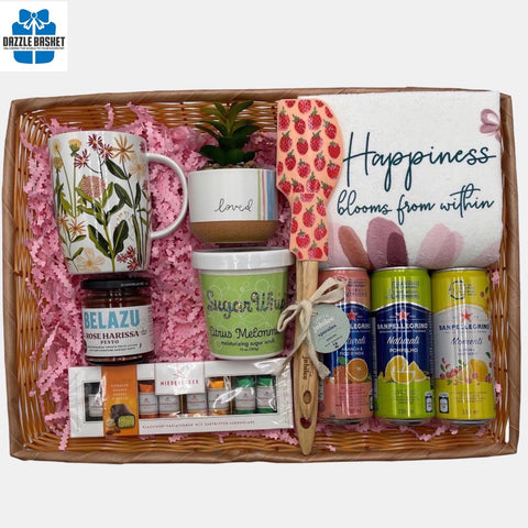 Housewarming Gift Basket: Happiness Blooms