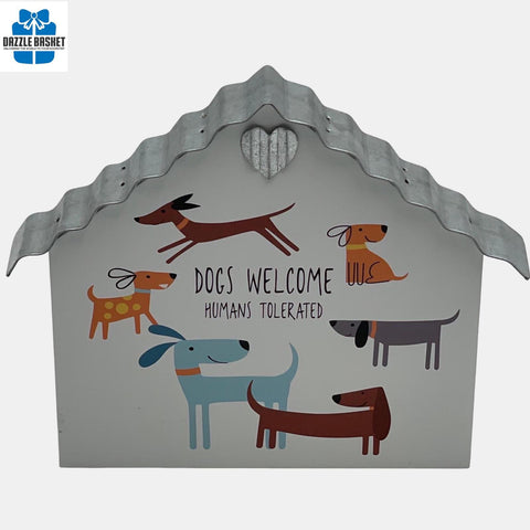 Gift for Pets - Dogs Welcome Humans Tolerated Plaque