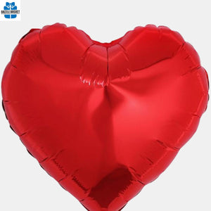 18" Heart Shaped (Red) Helium Foil Balloon