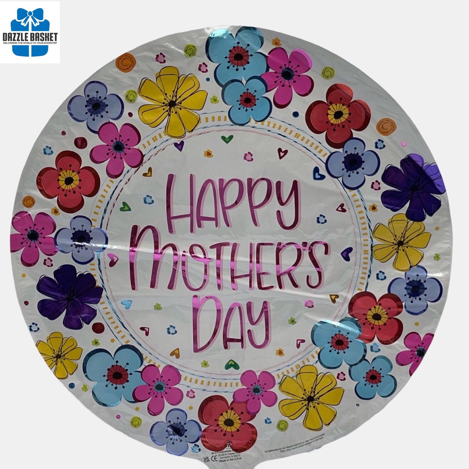 One 18" Helium Foil Balloon- Mother's Day