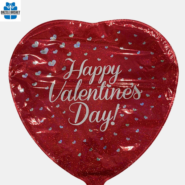 One 18" Helium Foil Balloon- Valentine Day