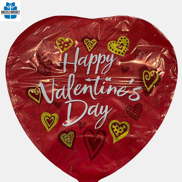 One 18" Helium Foil Balloon- Valentine Day