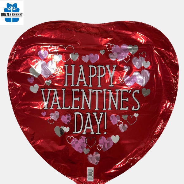 One 18" Helium Foil Balloon- Valentine Day