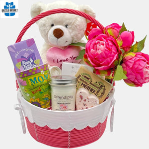 Surprise your Mom with this Mother's Day basket. This gift basket comes with numerous products that your mom will love.