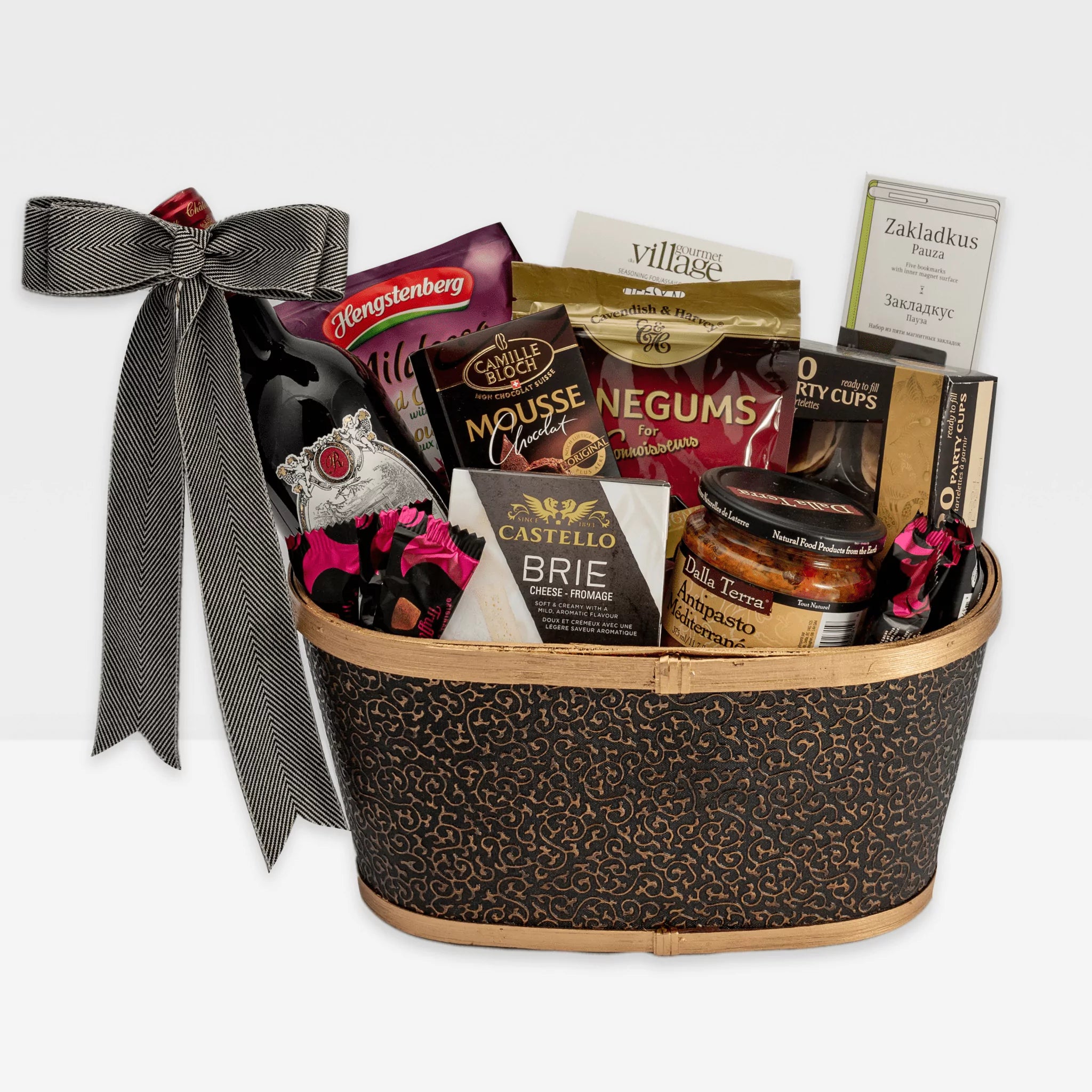 Wine & Gourmet Gift Basket: A Toast to You!