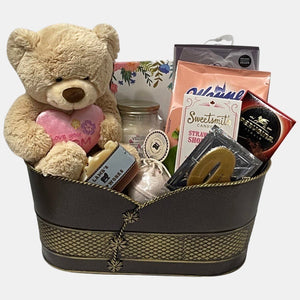 This wonderful gift basket from Dazzle Basket will spoil your mom. A perfect Mother's Day gift for same day delivery in Calgary. Best gift basket for her. Our finest products are packed in this awesome gift basket.